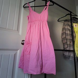 Womens pink sundress w/pockets